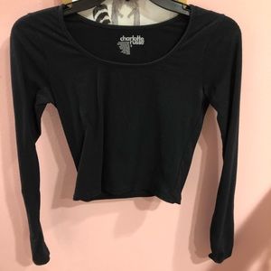 Long sleeve crop top